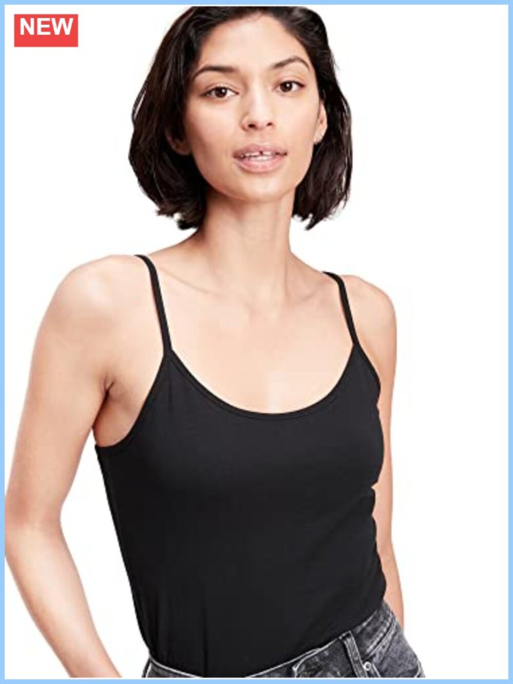 Gap Women's Fitted Cami Cotton Spaghetti Strap Tank Top